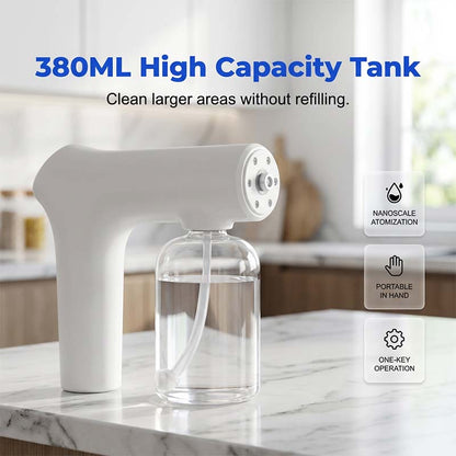 🦠 50% OFF NOW! 🚫💧 Cordless Nano Atomizer – Touchless Disinfecting with Blue Light for Home, Office & Car 🏠