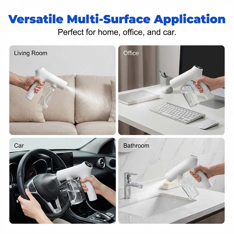 🦠 50% OFF NOW! 🚫💧 Cordless Nano Atomizer – Touchless Disinfecting with Blue Light for Home, Office & Car 🏠
