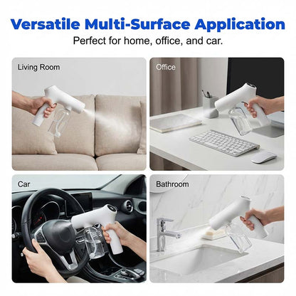 🦠 50% OFF NOW! 🚫💧 Cordless Nano Atomizer – Touchless Disinfecting with Blue Light for Home, Office & Car 🏠