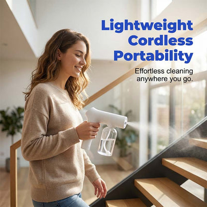 🦠 50% OFF NOW! 🚫💧 Cordless Nano Atomizer – Touchless Disinfecting with Blue Light for Home, Office & Car 🏠
