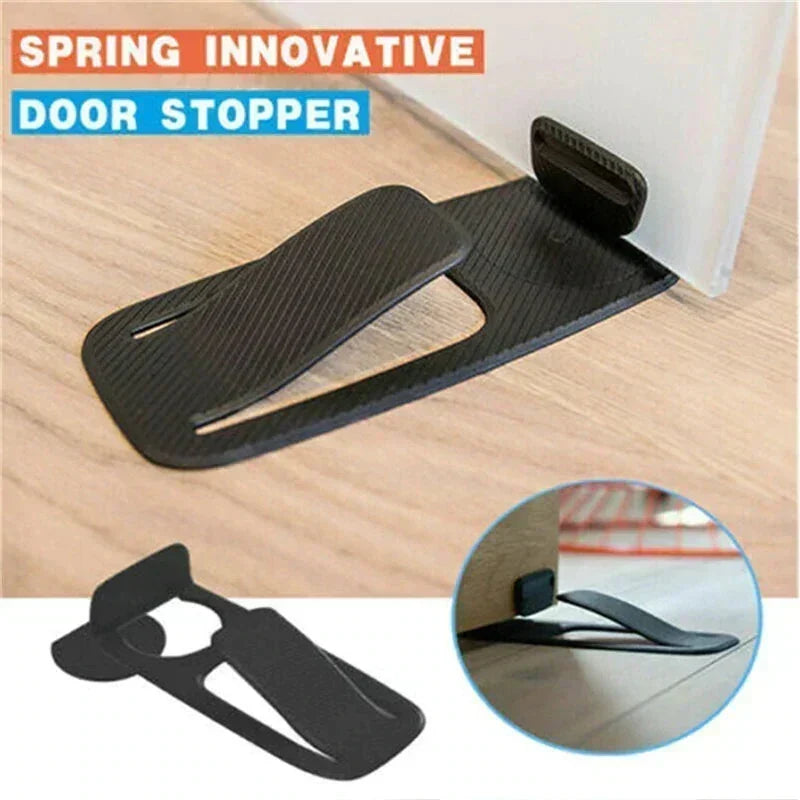 4-Pack Door Stopper Protector –  No-drill, residue-free & holds doors open. Safe & simple – stock up & save! 🏠✅