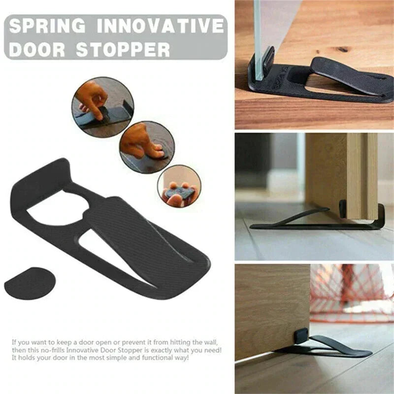 4-Pack Door Stopper Protector –  No-drill, residue-free & holds doors open. Safe & simple – stock up & save! 🏠✅