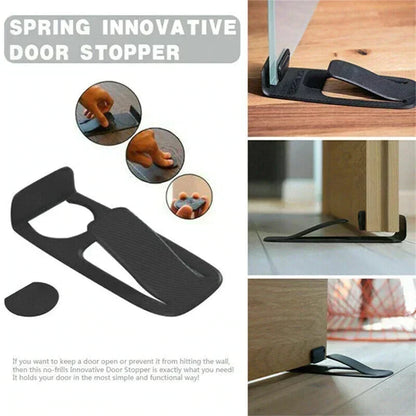 4-Pack Door Stopper Protector –  No-drill, residue-free & holds doors open. Safe & simple – stock up & save! 🏠✅