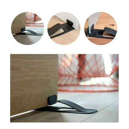 4-Pack Door Stopper Protector –  No-drill, residue-free & holds doors open. Safe & simple – stock up & save! 🏠✅