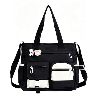 👜 HALF PRICE — TODAY ONLY! ✨ Large Capacity Multi-Pocket Canvas Tote Bag – Retro Style, Roomy & Organized 🎒 Laptop-Friendly, Lightweight & Comfortable 🏫 Perfect for School, Commuting & Shopping 🛍️