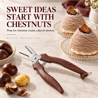 2-in-1 Chestnut Shear – Dual-Edge, Labor-Saving, Safe