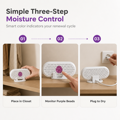 ⏳🔥LIMITED-TIME 50% OFF! ⏰Livecheste™ Mini Reusable Household Dehumidifier.