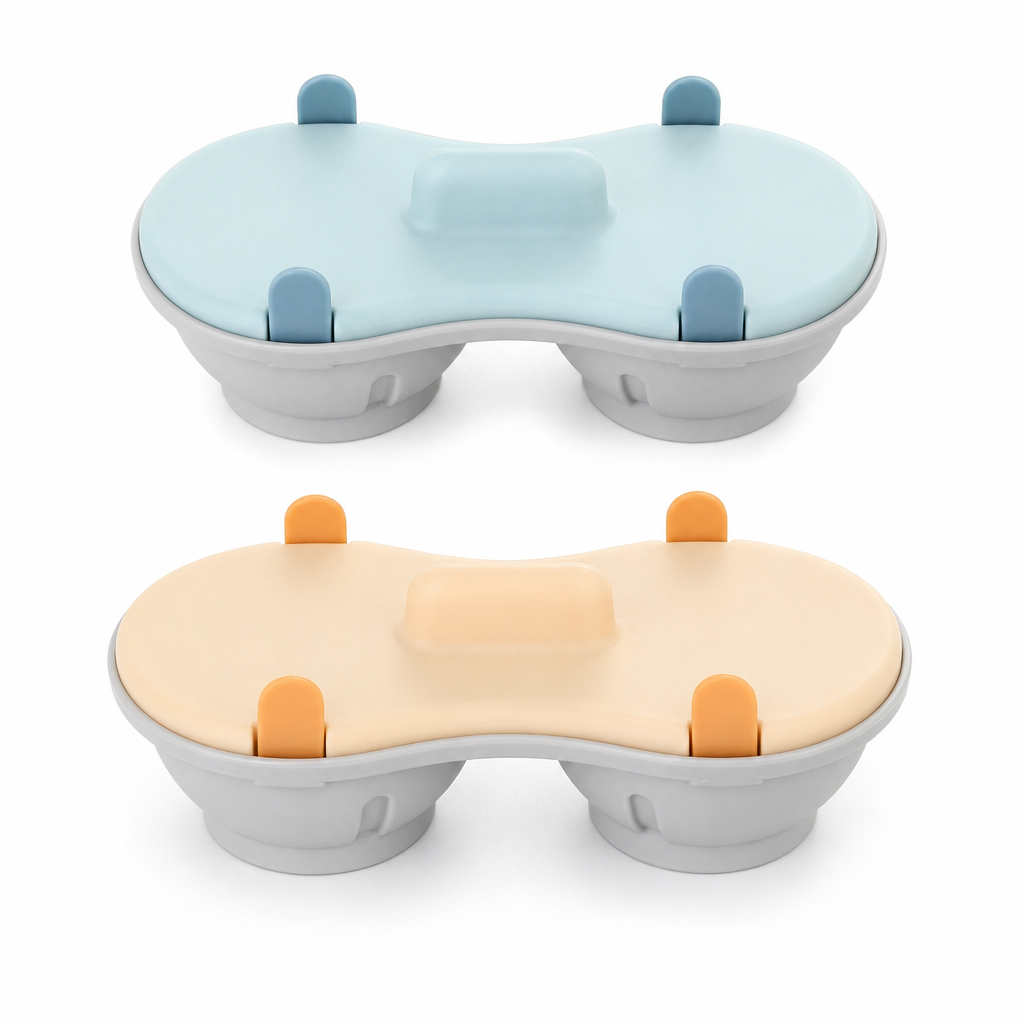 🥚 Premium Dual-Compartment Microwave Egg Poacher – Cook Two Poached Eggs Quickly ⏱️