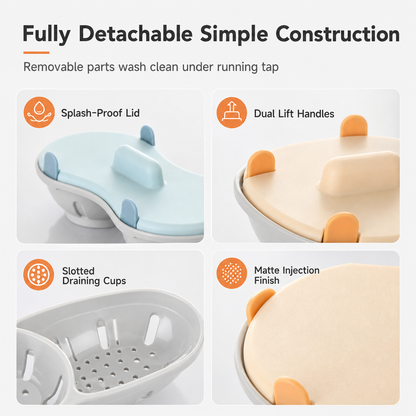 🥚 Premium Dual-Compartment Microwave Egg Poacher – Cook Two Poached Eggs Quickly ⏱️