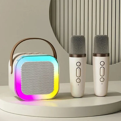 🎁Christmas Special 💥 Only £8.99✨🎵Mini Karaoke Machine for Kids with Wireless Microphones
