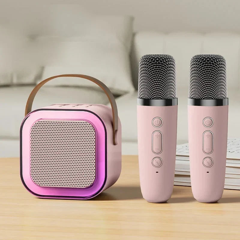🎁Christmas Special 💥 Only £8.99✨🎵Mini Karaoke Machine for Kids with Wireless Microphones