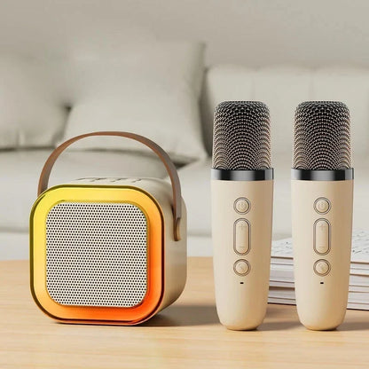 🎁Christmas Special 💥 Only £8.99✨🎵Mini Karaoke Machine for Kids with Wireless Microphones