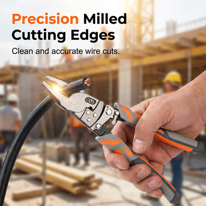 🔧 Heavy-Duty Self-Locking Ratchet Pliers – Non-Slip Grip & Wire Cutter for DIY, Auto & Plumbing 🛠️