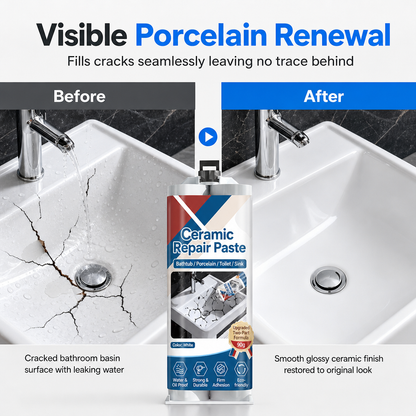 ⏳🔥LIMITED-TIME 49% OFF! 🛠️ Quick-Drying Ceramic Tile Repair Paste – Crack & Chip Filler