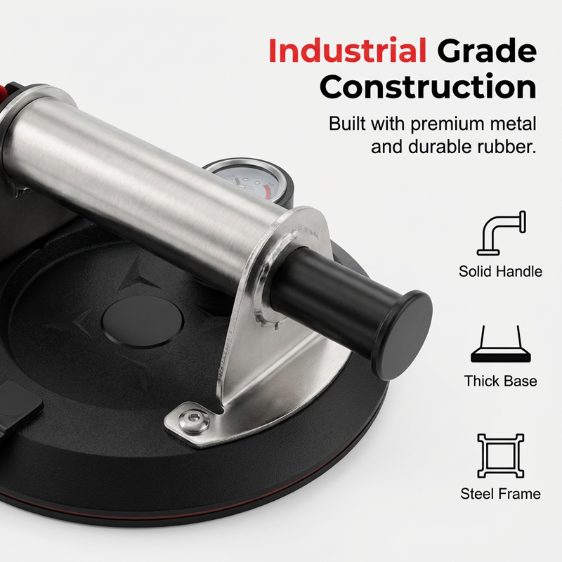🛠️💪 8-Inch Glass Vacuum Suction Cup – 200kg load, heavy-duty rubber pad & metal handle. Safe lifting for glass, tiles & granite! 🛡️✅