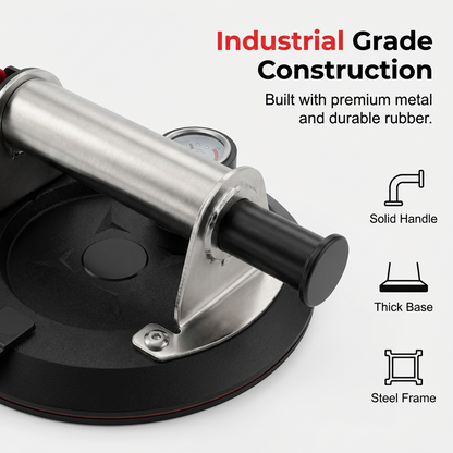 🛠️💪 8-Inch Glass Vacuum Suction Cup – 200kg load, heavy-duty rubber pad & metal handle. Safe lifting for glass, tiles & granite! 🛡️✅