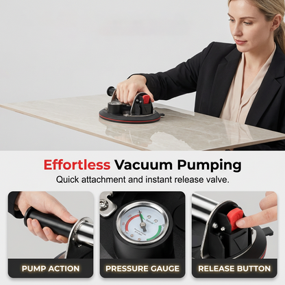 🛠️💪 8-Inch Glass Vacuum Suction Cup – 200kg load, heavy-duty rubber pad & metal handle. Safe lifting for glass, tiles & granite! 🛡️✅