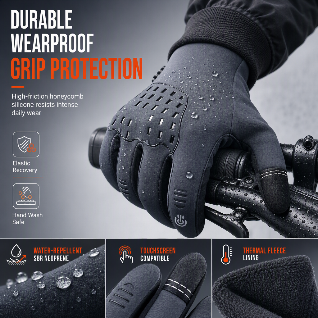 🧤❄️ 50% OFF! Winter Waterproof Cycling Gloves – thermal, touchscreen, water-repellent & anti-slip. Warm hands, full control on cold rides! 🛡️✅
