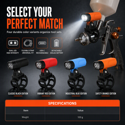 ⏰Spray Gun Light for Car and Furniture Touch Up Spraying Auxiliary Lighting Attachment for Coating and Coloring