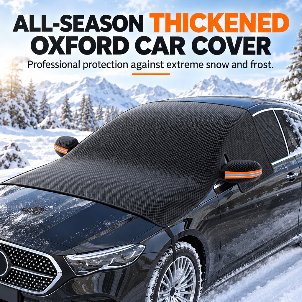 ❄️  Careluxpro Oxford Windshield & Mirror Cover – Magnetic Edges & Secure Straps for Snow, Frost & Sun Protection 🚗☀️