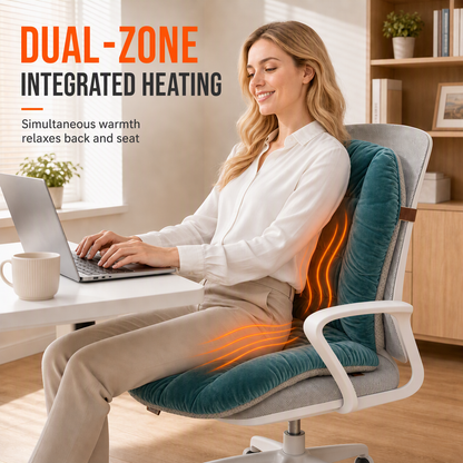Winter Plush Heated Seat Cushion with Backrest - 3