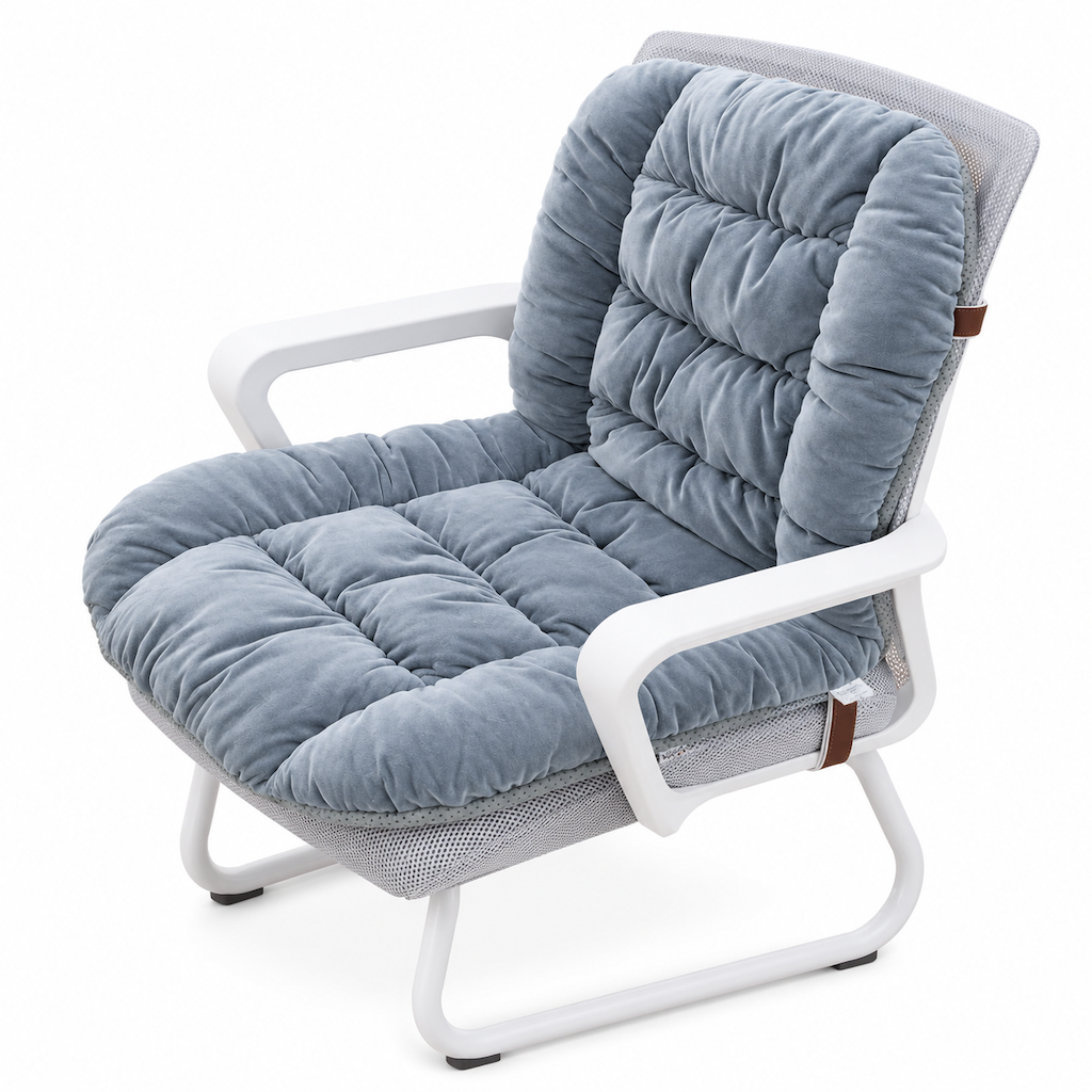 Winter Plush Heated Seat Cushion with Backrest - 10