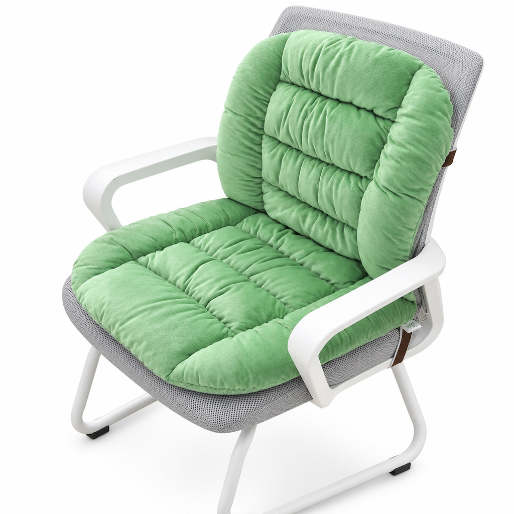 Winter Plush Heated Seat Cushion with Backrest - 16