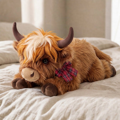 Highland Cow Weighted Stuffed Animal with Microwavable Heating Pad