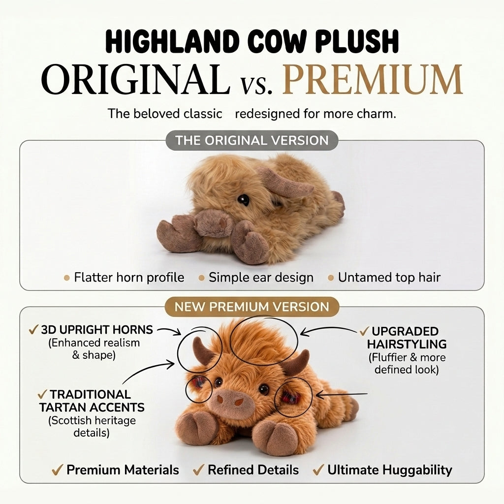 Highland Cow Weighted Stuffed Animal with Microwavable Heating Pad